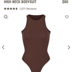 Skims high neck bodysuit